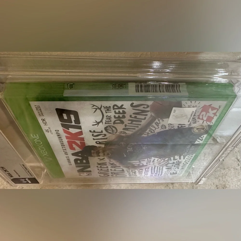 NBA 2K19 (Xbox One, 2018) New Factory Sealed WATA Graded Seal A - Box 9.4 USA